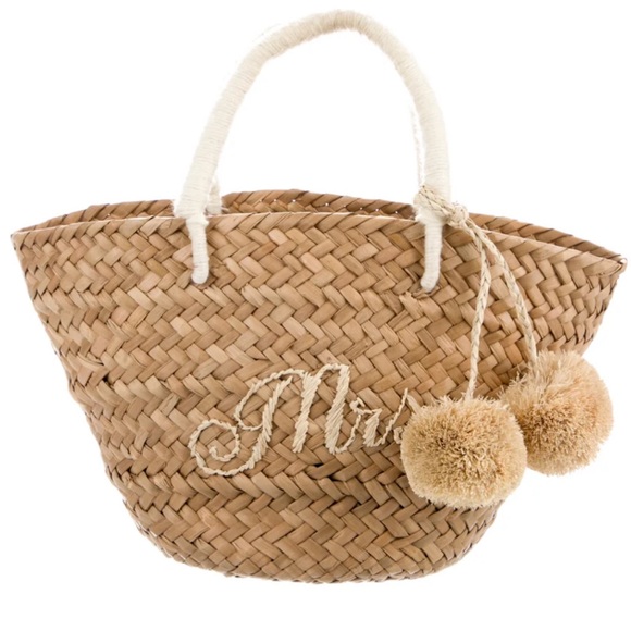 Kayu Handbags - NWOT Kayu Mini Mrs. Straw Tote Bag